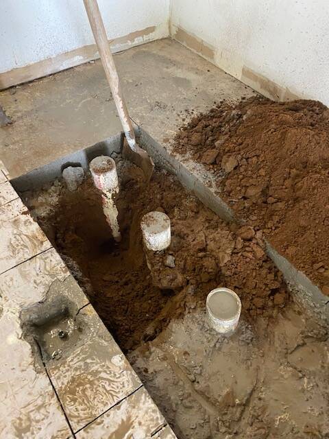 Concrete Cutout for Plumbing Repair